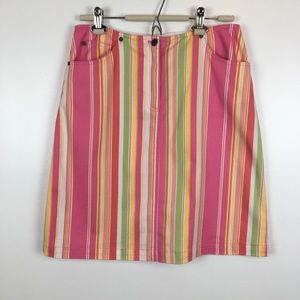 ❌ SOLD - Harold’s Striped Denim Skirt Size 8